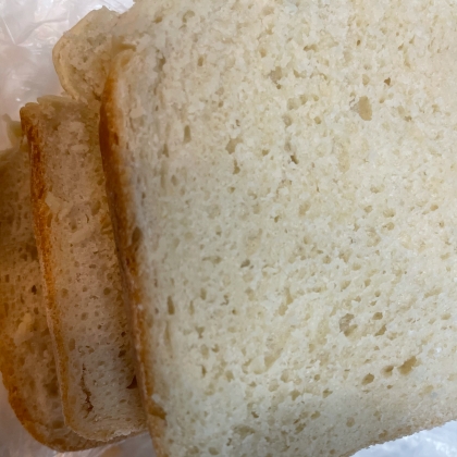 ホームベーカリーで上新粉湯種の牛乳食パン
