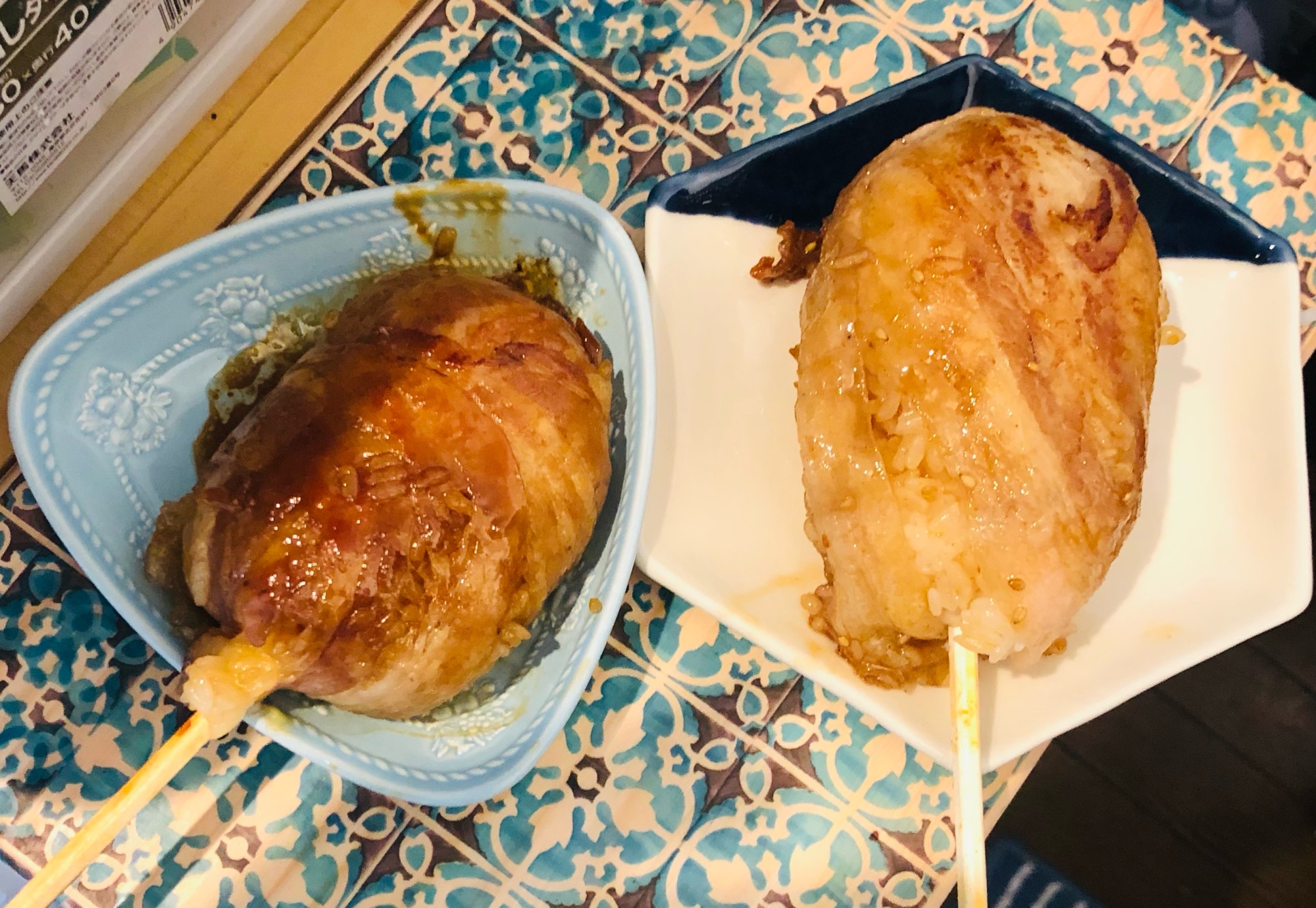 とろ～りチーズの肉巻きおにぎり