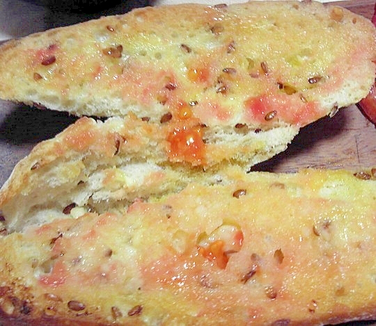 トマトとにんにくでスペイン料理パン コン トマテ レシピ 作り方 By デラみーやん 楽天レシピ