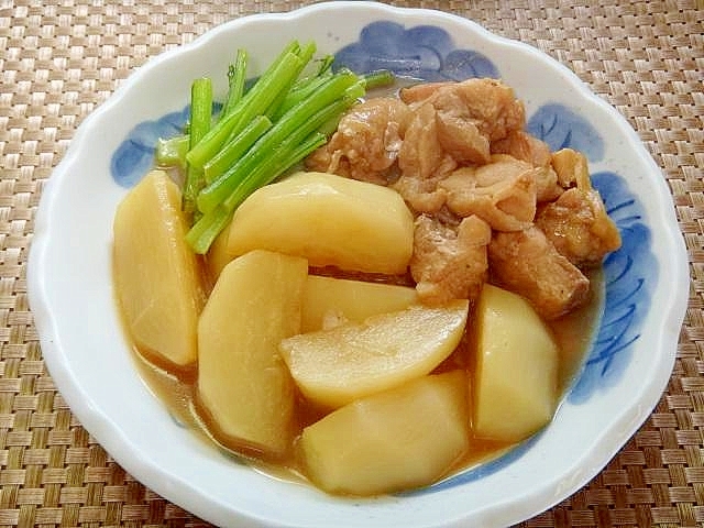 かぶと鶏肉の煮物