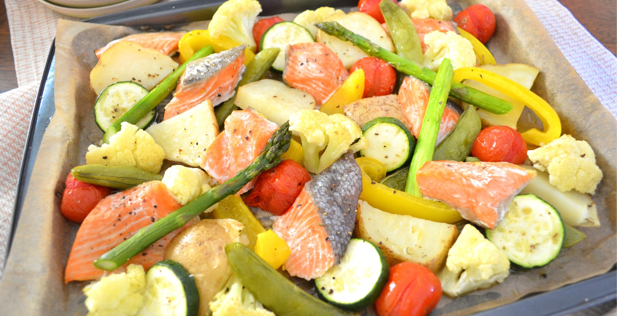 鮭と野菜のぎゅうぎゅう焼き