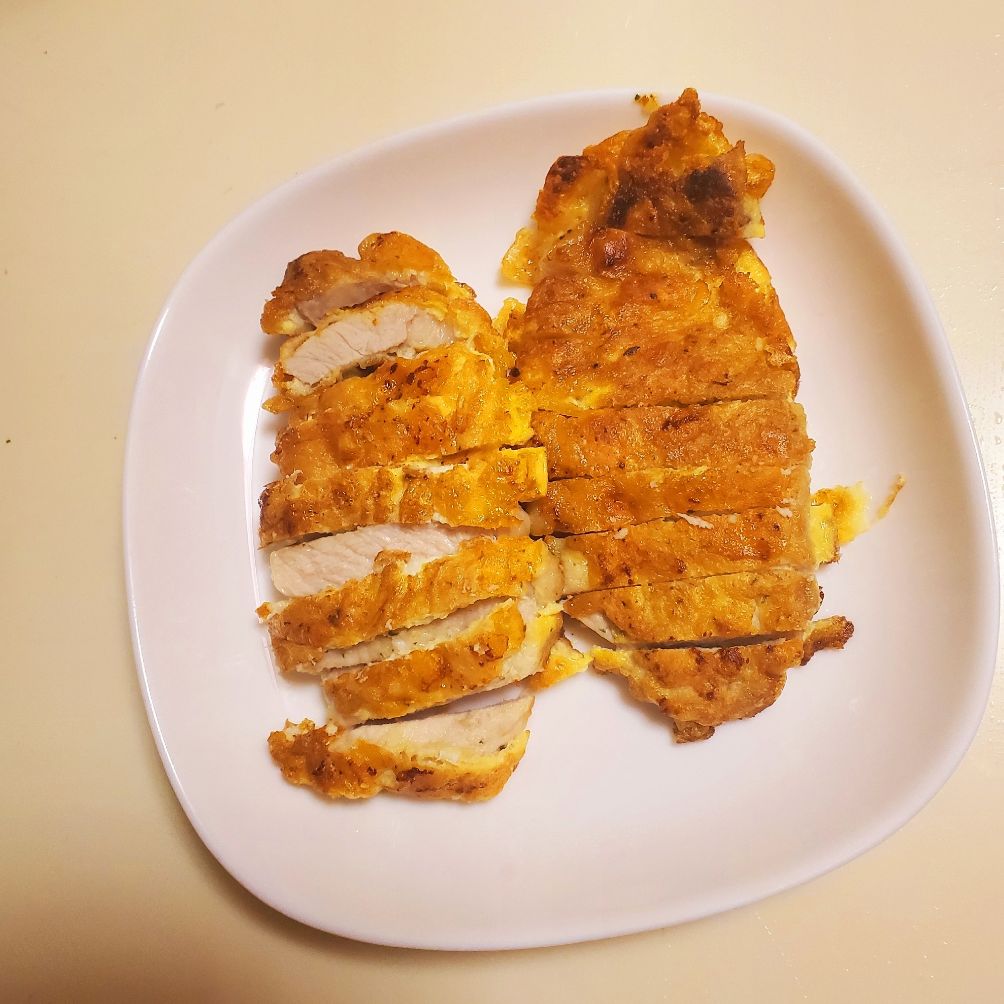 豚カツのお肉でチーズピカタ レシピ 作り方 By ゆずみぃ 楽天レシピ