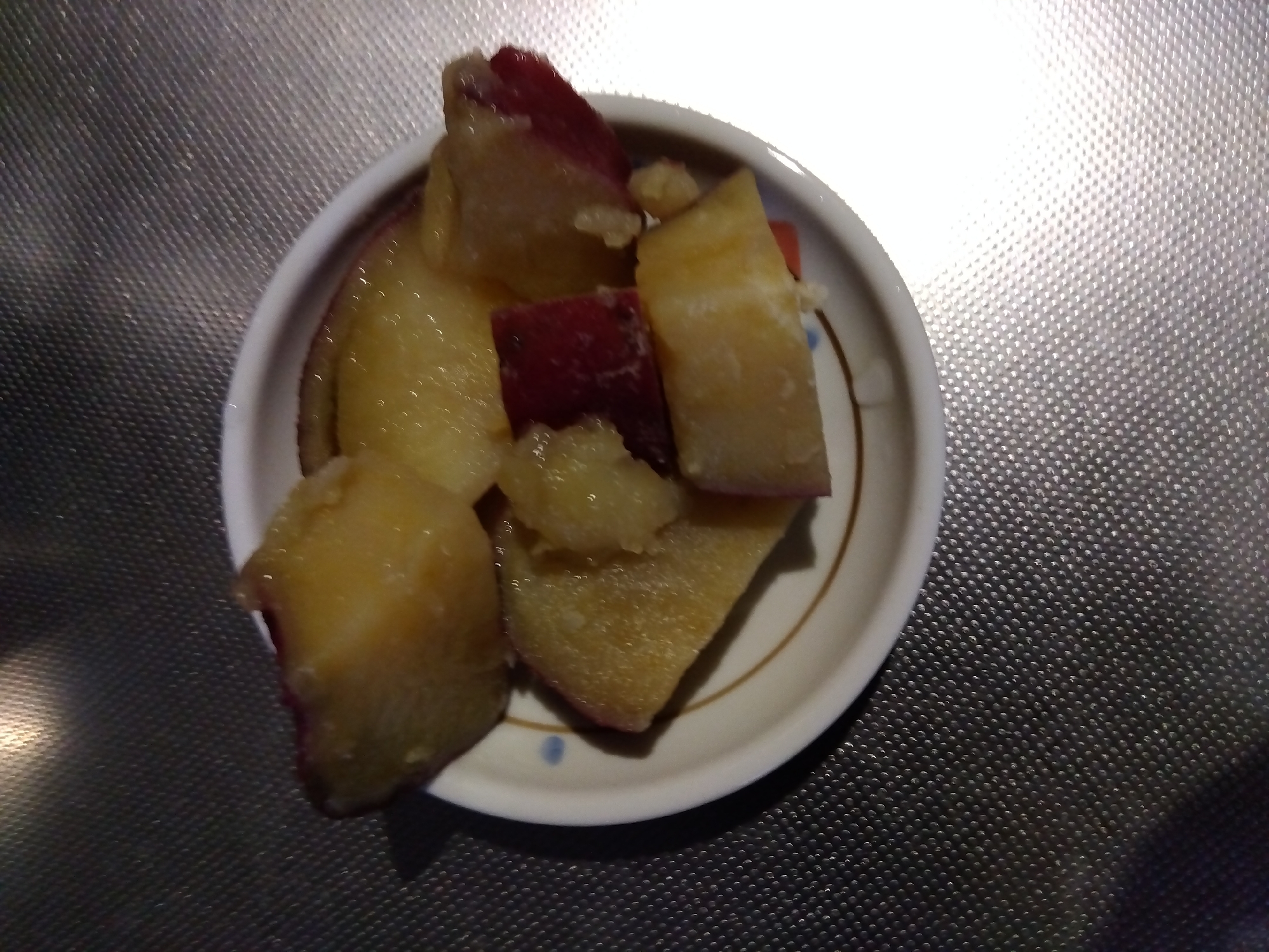 さつまいもの蒸し煮