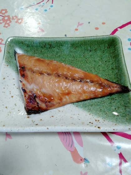 鯖の醤油漬け焼き