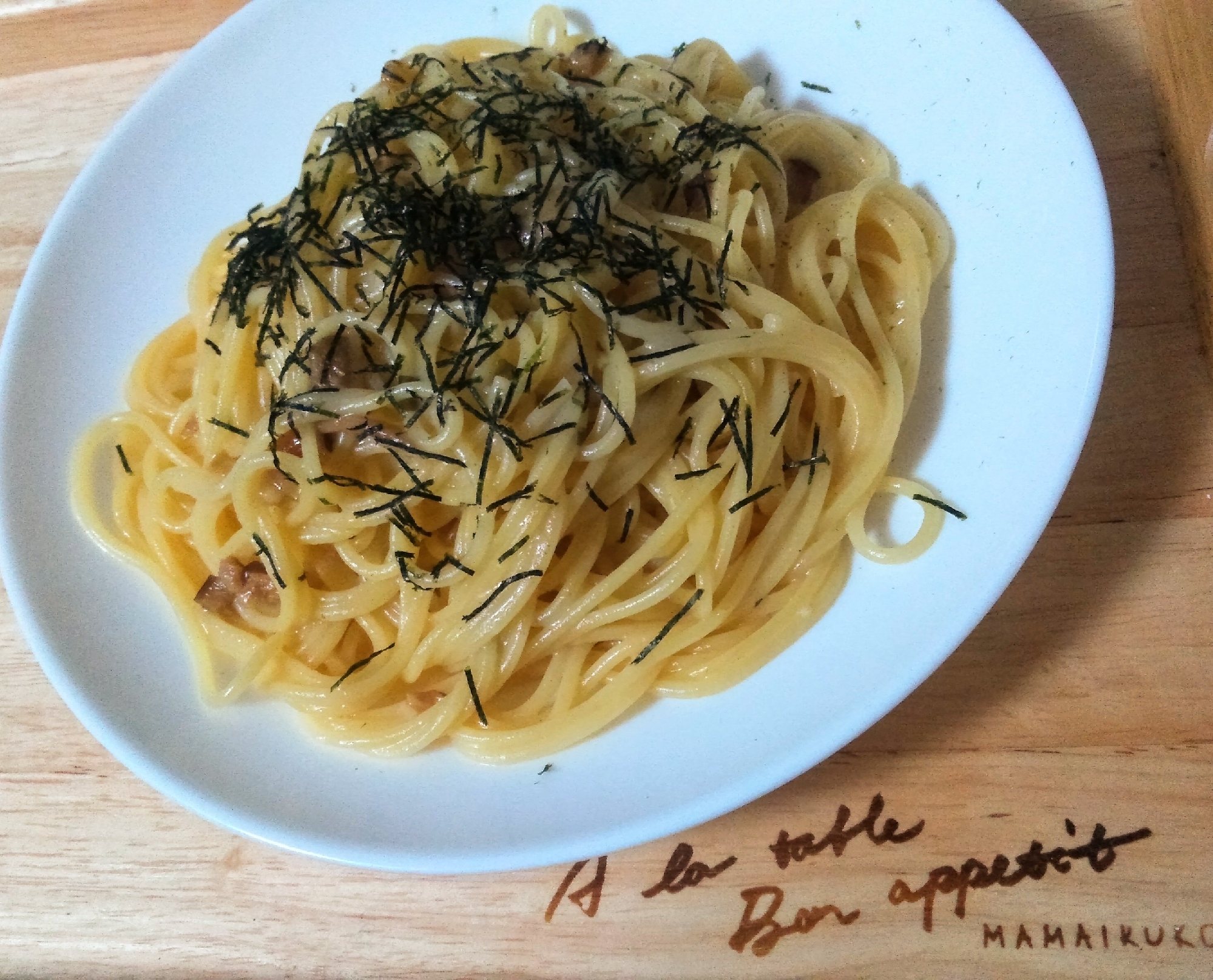 きのこの和風スパゲッティ