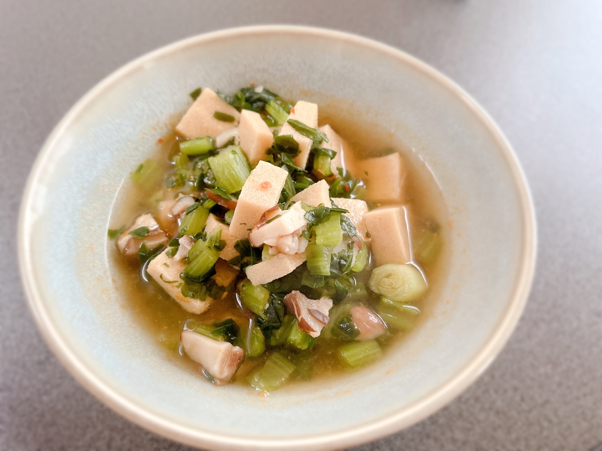 きのこで旨みアップ！麻婆高野豆腐