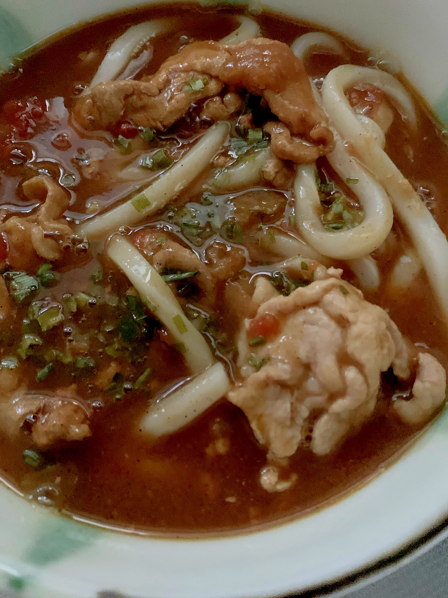 残りカレーでカレーうどん