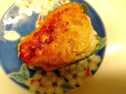 ピーマンつくね焼き