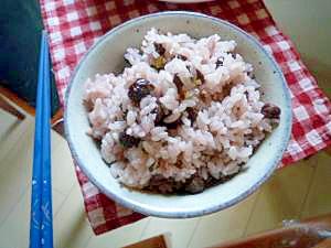 赤えんどう豆no炊き込みご飯