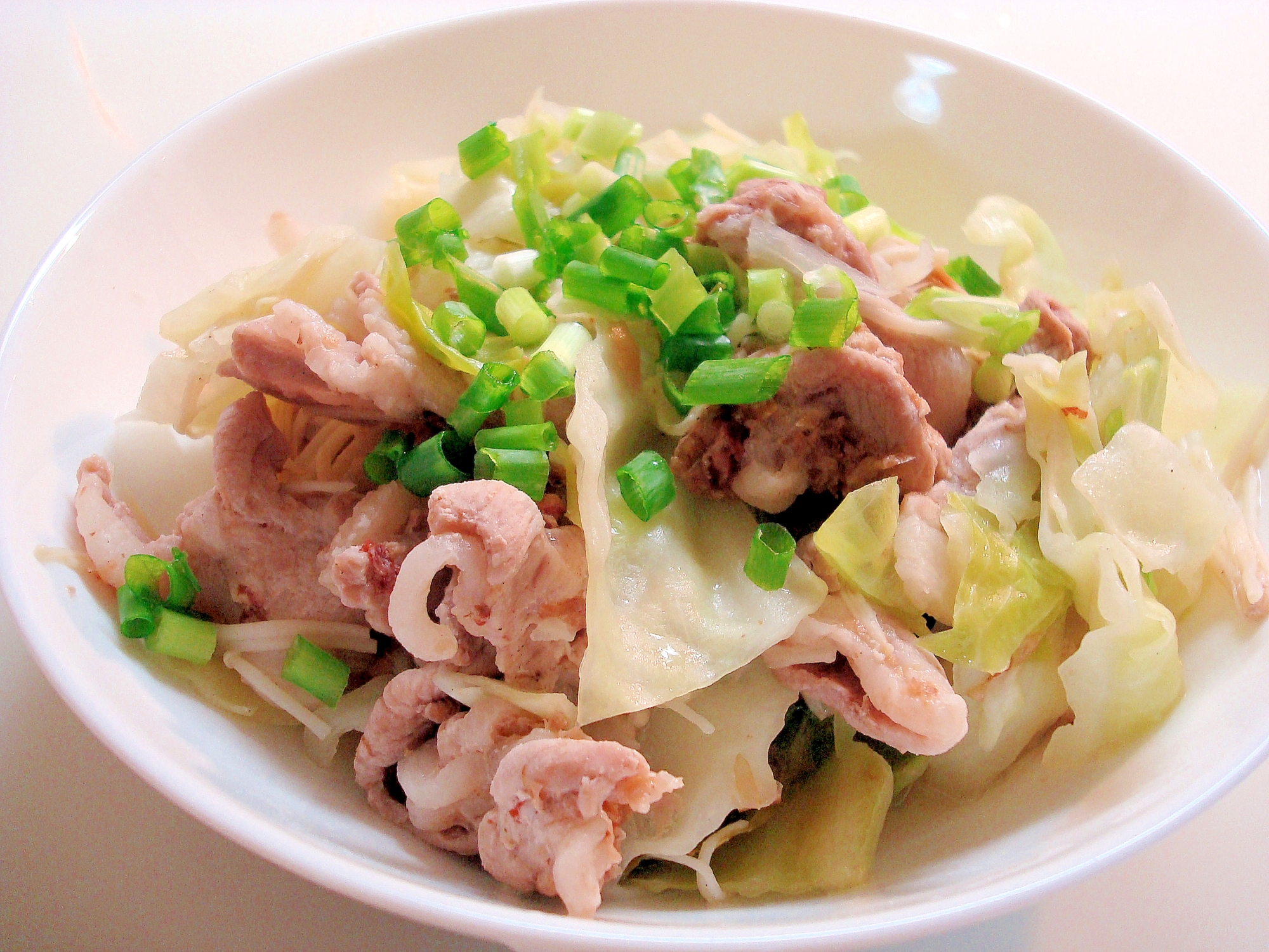 電子レンジで簡単★豚肉の梅肉蒸し~♪