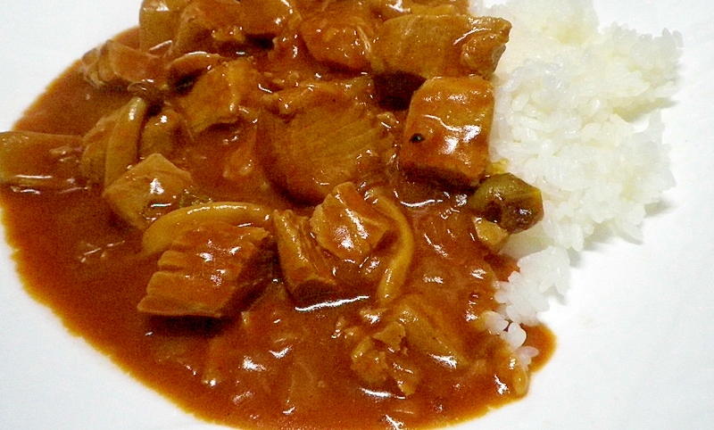 お肉の様な？まぐろカレー