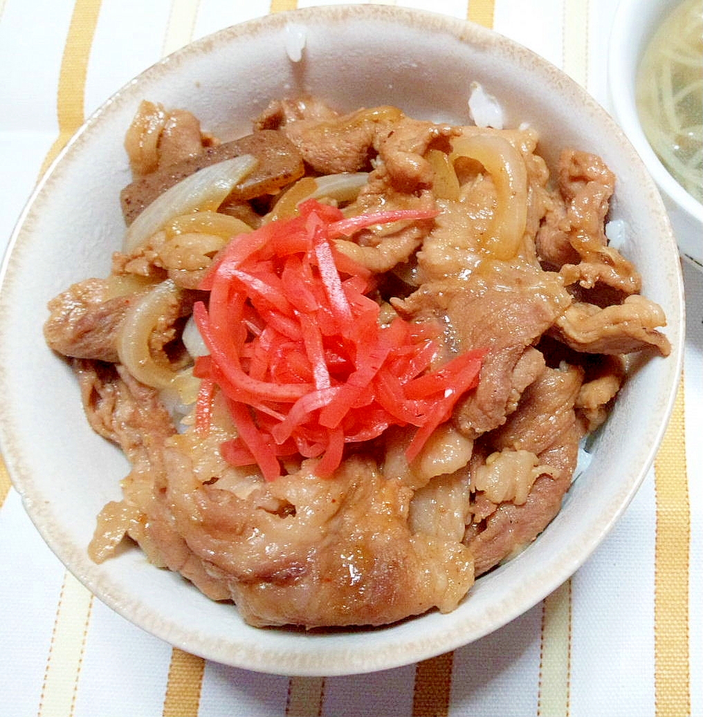 焼き肉のたれで★パパッと豚丼