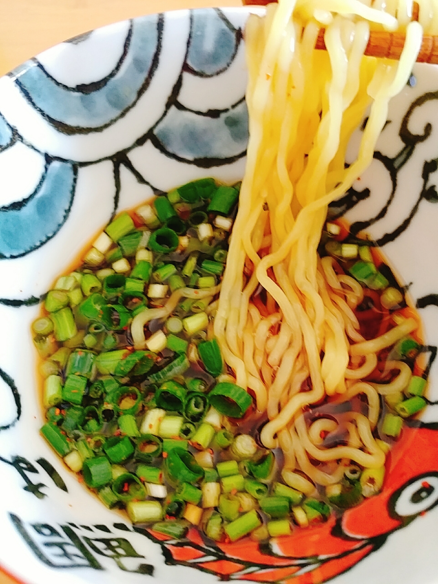 ネギたっぷり☆ピリ辛ざるラーメン