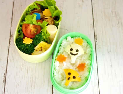 簡単キャラ弁☆秋のお弁当に！　イチョウちゃん弁当♪