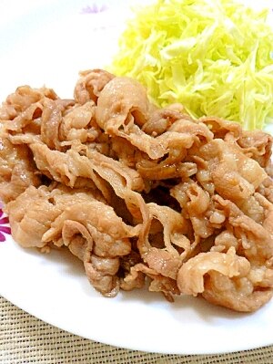 豚バラしゃぶの生姜焼き☆味噌隠し味 レシピ・作り方 by パッちゃん4649｜楽天レシピ
