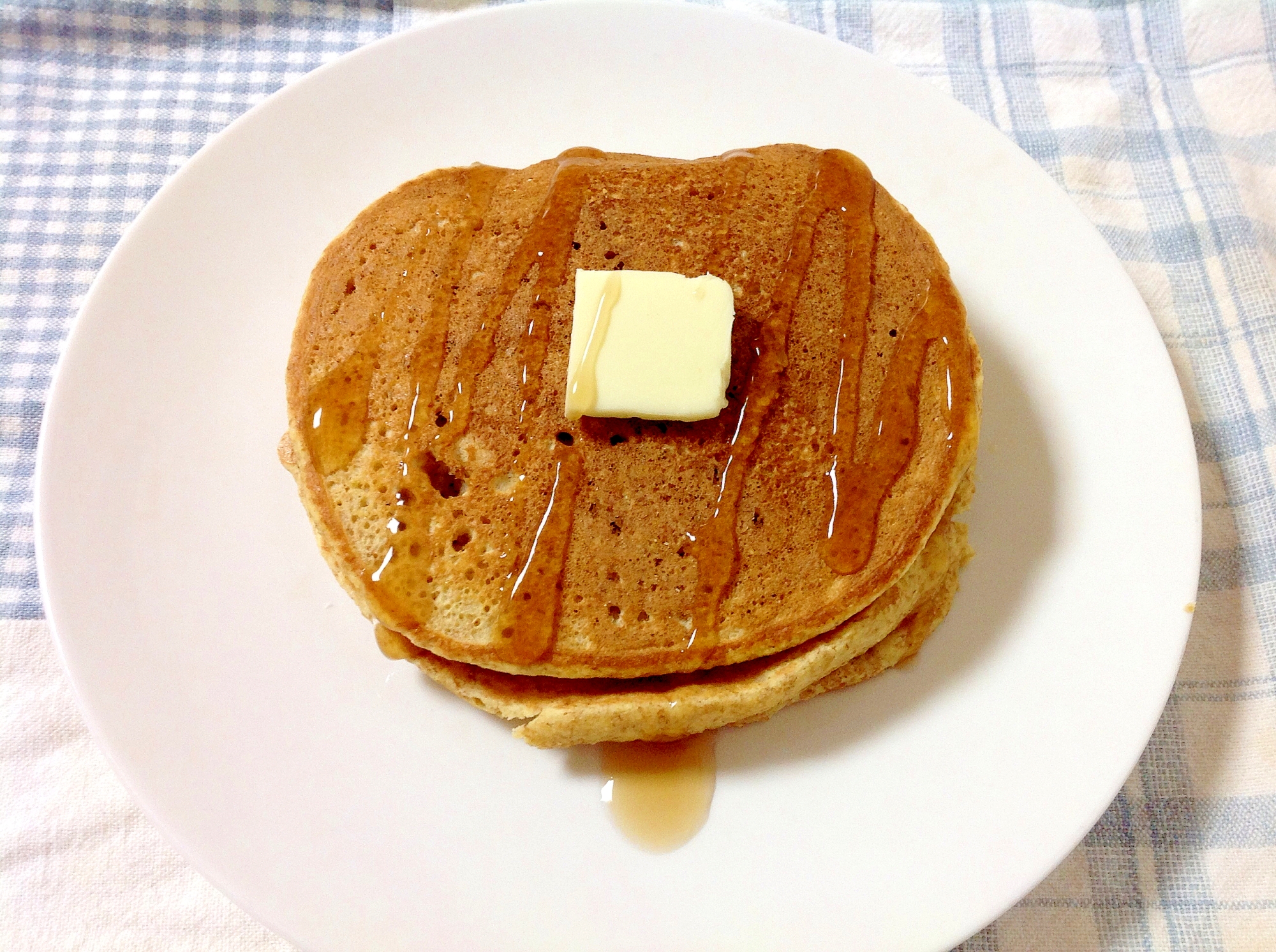 低糖質♪おからとふすまのホットケーキ(o^^o)