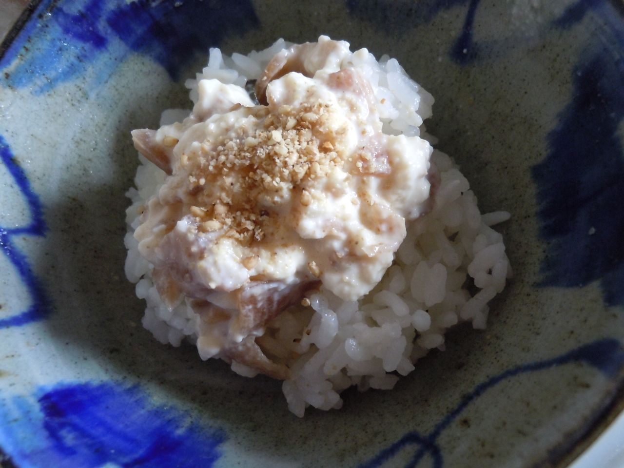 福神漬けと豆腐のヘルシー丼