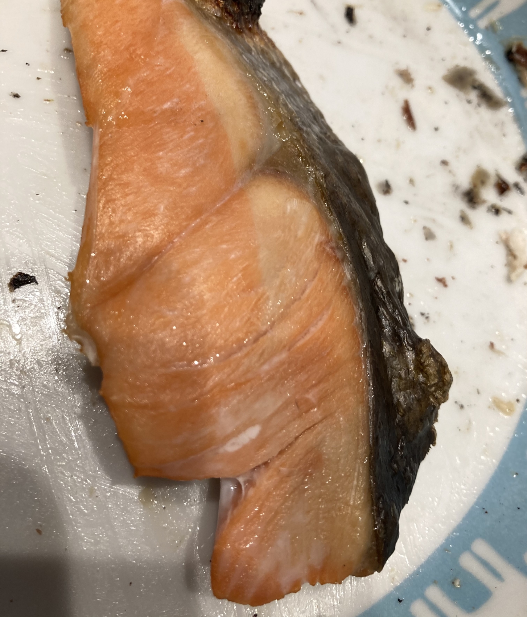ブラックペッパーの鮭のオリーブオイル焼き