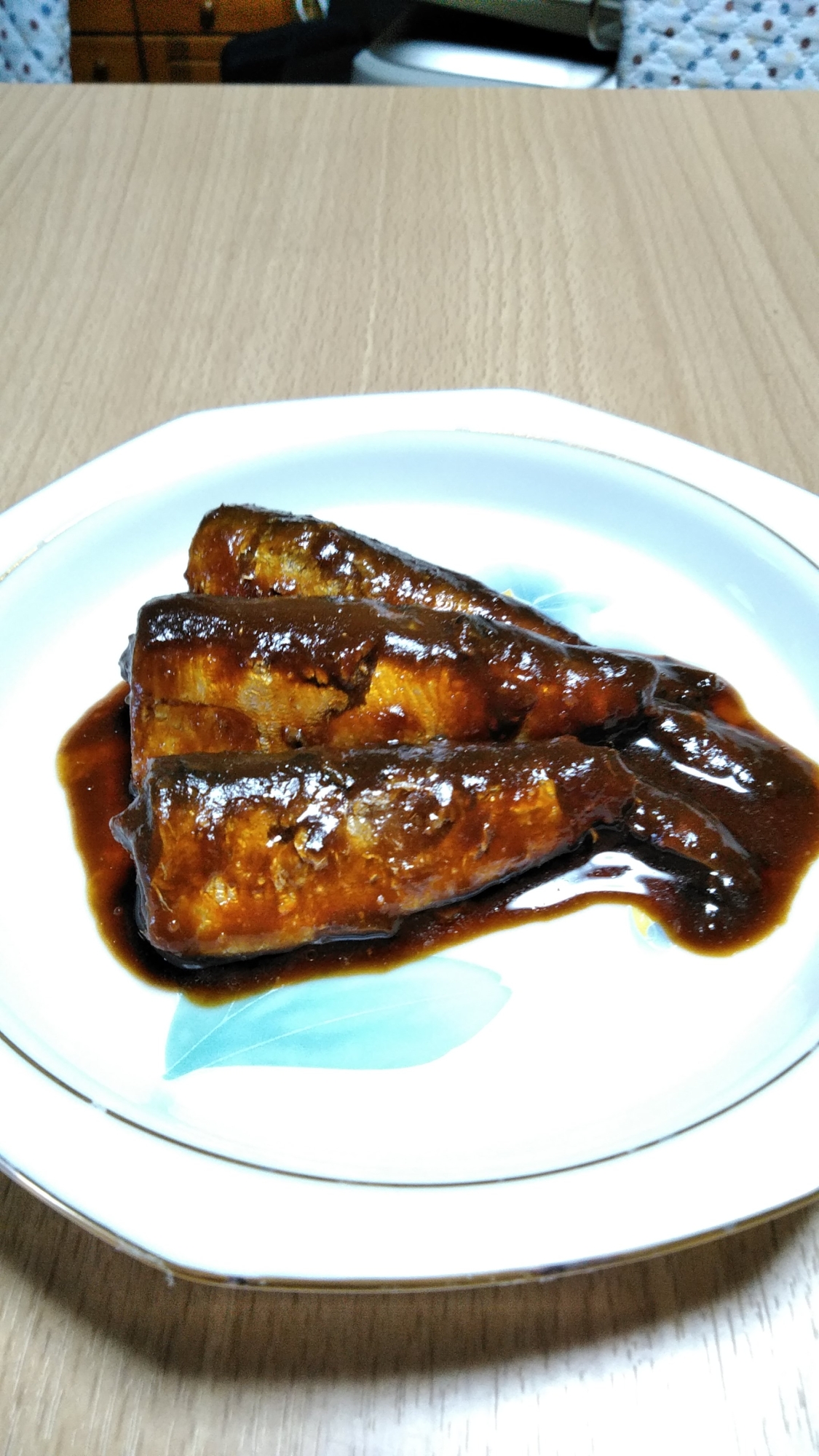 圧力鍋で柔らかイワシの味噌煮