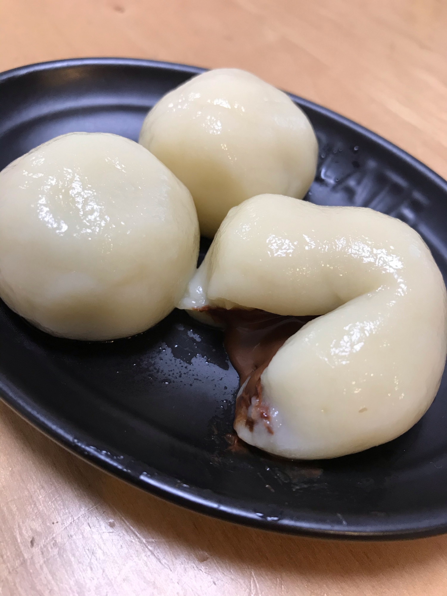 とろーりチョコのお豆腐白玉