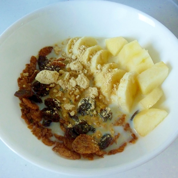 豆乳でシリアルを フルーツ入りコーンフレーク レシピ 作り方 By げんきノンタン 楽天レシピ 豆乳でシリアルを フルーツ入りコーンフレーク レシピ 作り方 By げんきノンタン 楽天レシピ