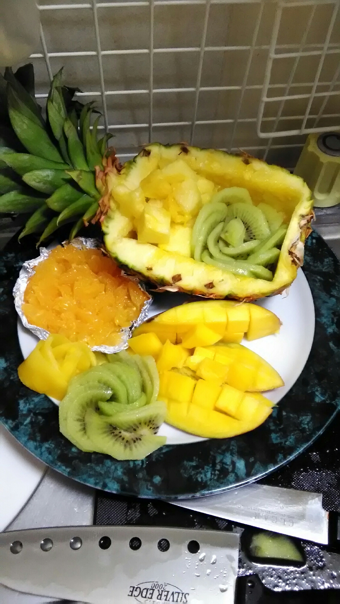 簡単にできる！お洒落なフルーツ盛り合わせ(^O^)