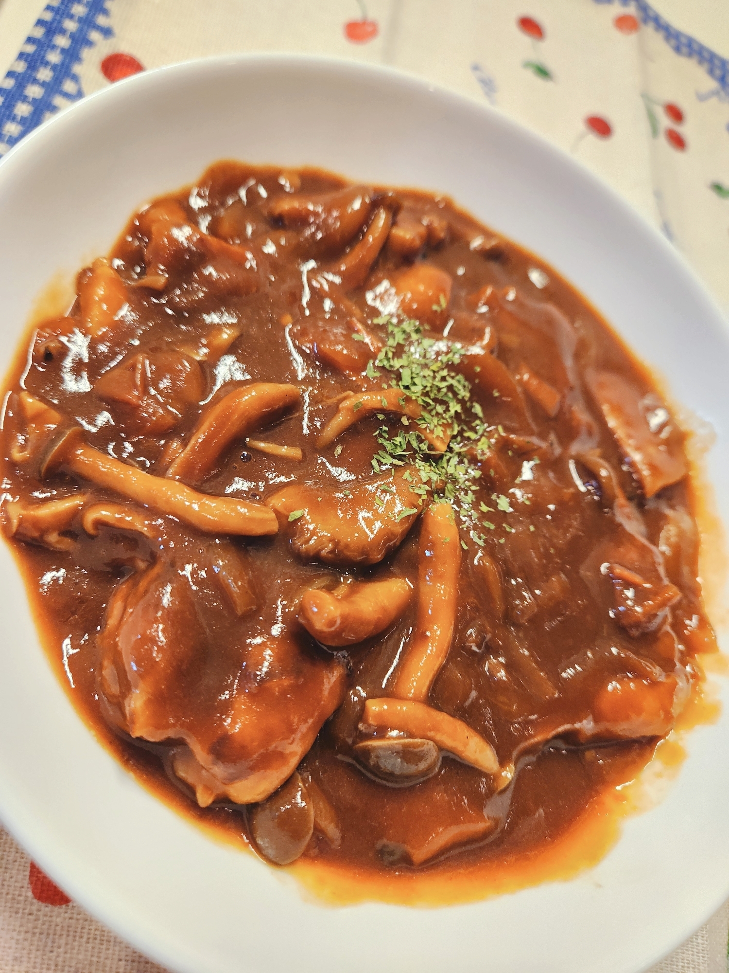 【主食】鶏肉ときのこのシチュー