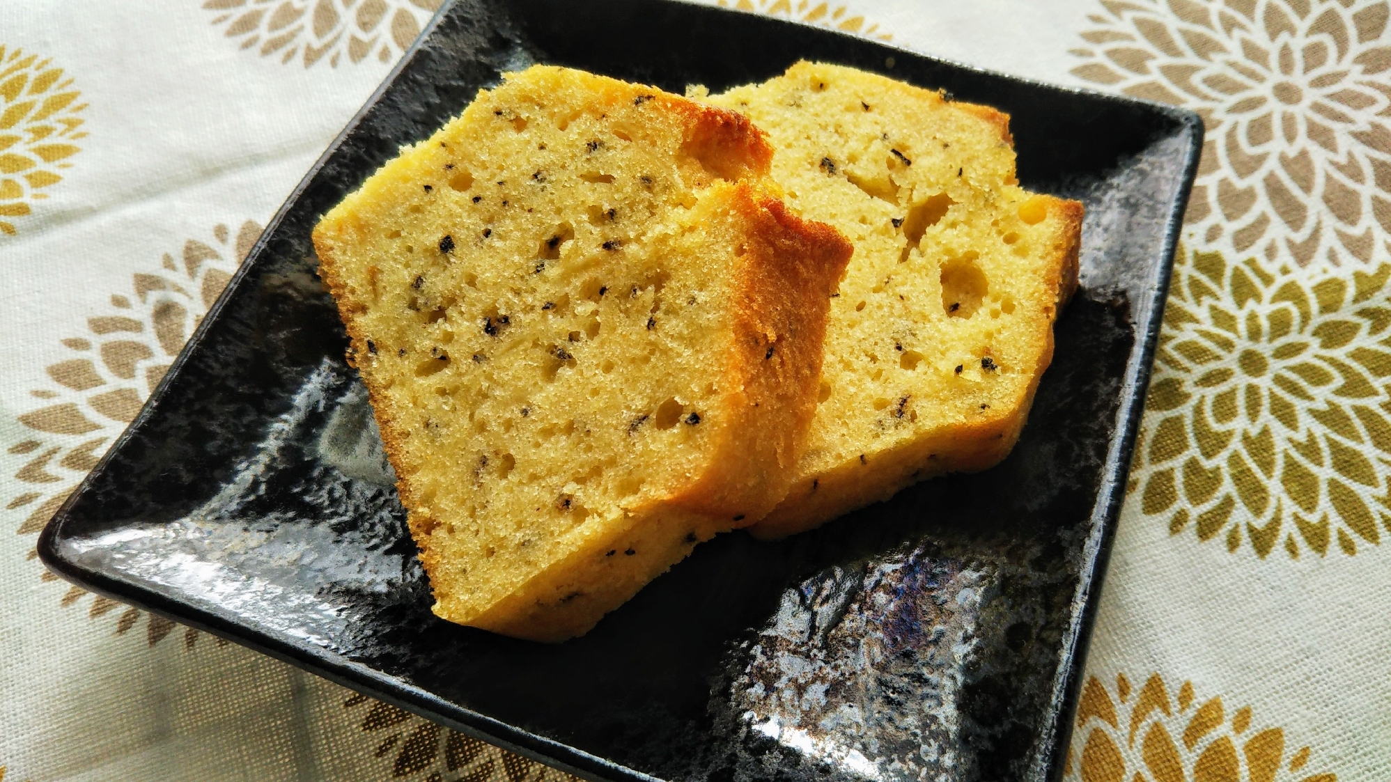 天ぷら粉で作る紅茶とマーマレードのパウンドケーキ