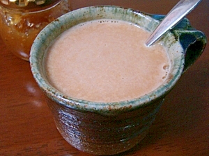 生姜リンゴの豆乳カフェオレ