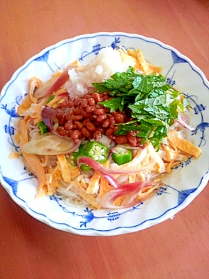 ネバネバぶっかけ素麺