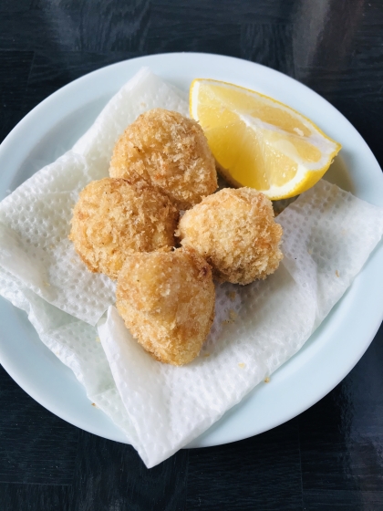 簡単に作ることができました。
じゃがいもがホクホクで衣はカリッとしていて美味しかったです。