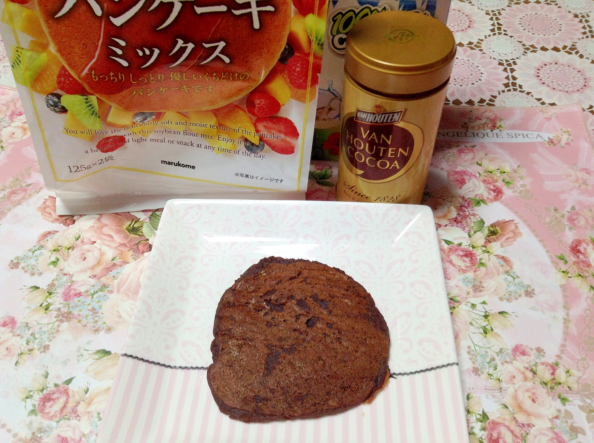 ココナッツ ココア 大豆粉パンケーキ レシピ 作り方 By やなママ 楽天レシピ