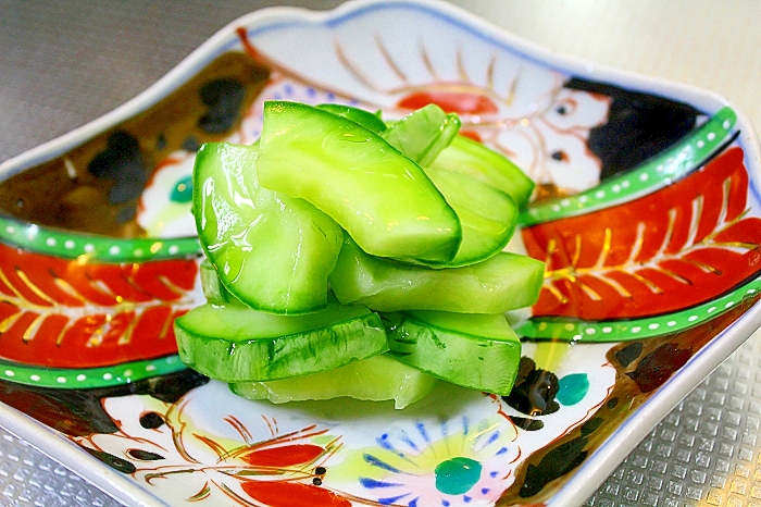 摘果メロンのオリーブ油がけ