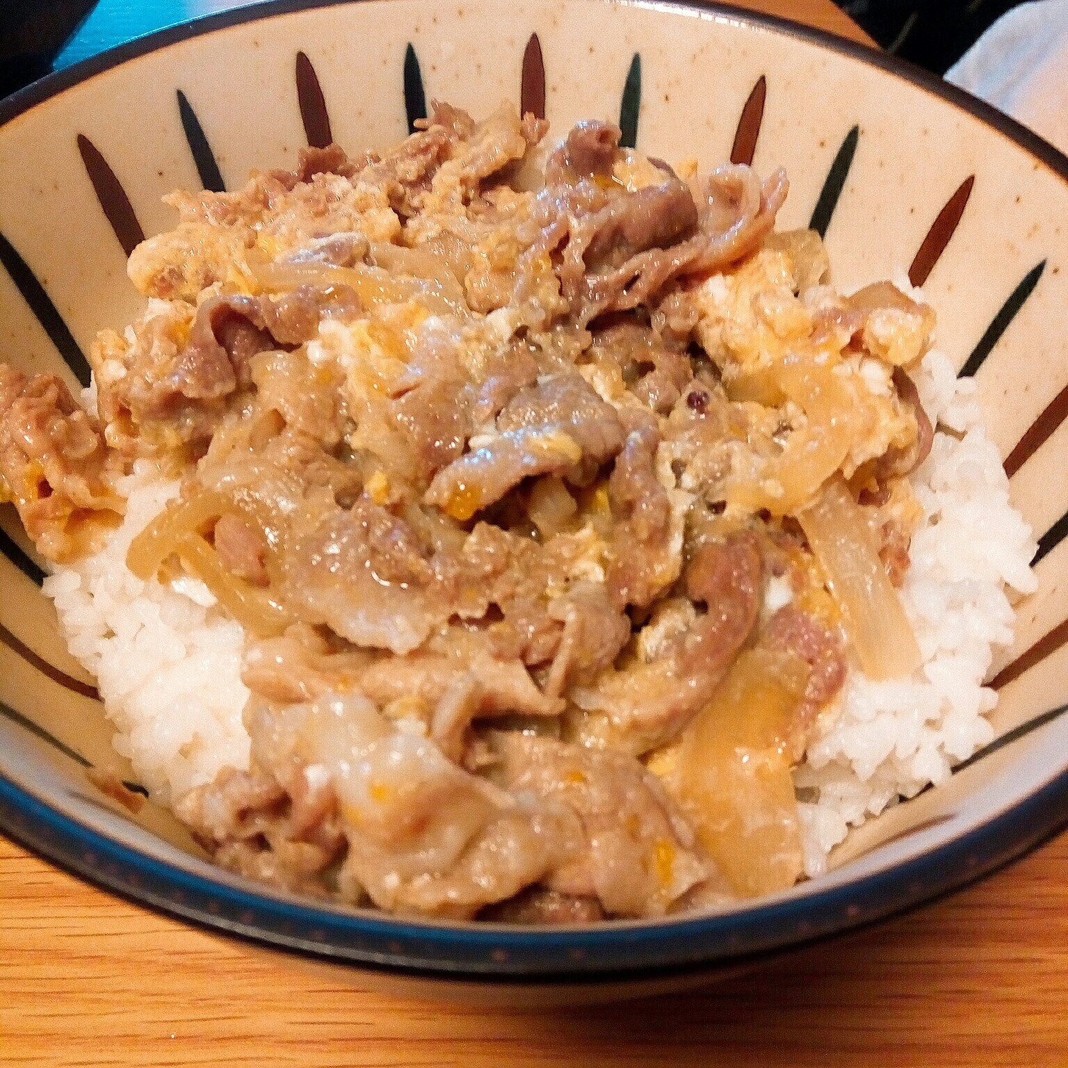 簡単大満足！豚と卵の他人丼