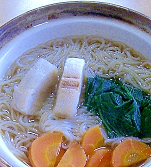 お腹に優しい、柔らか温麺（素麺）