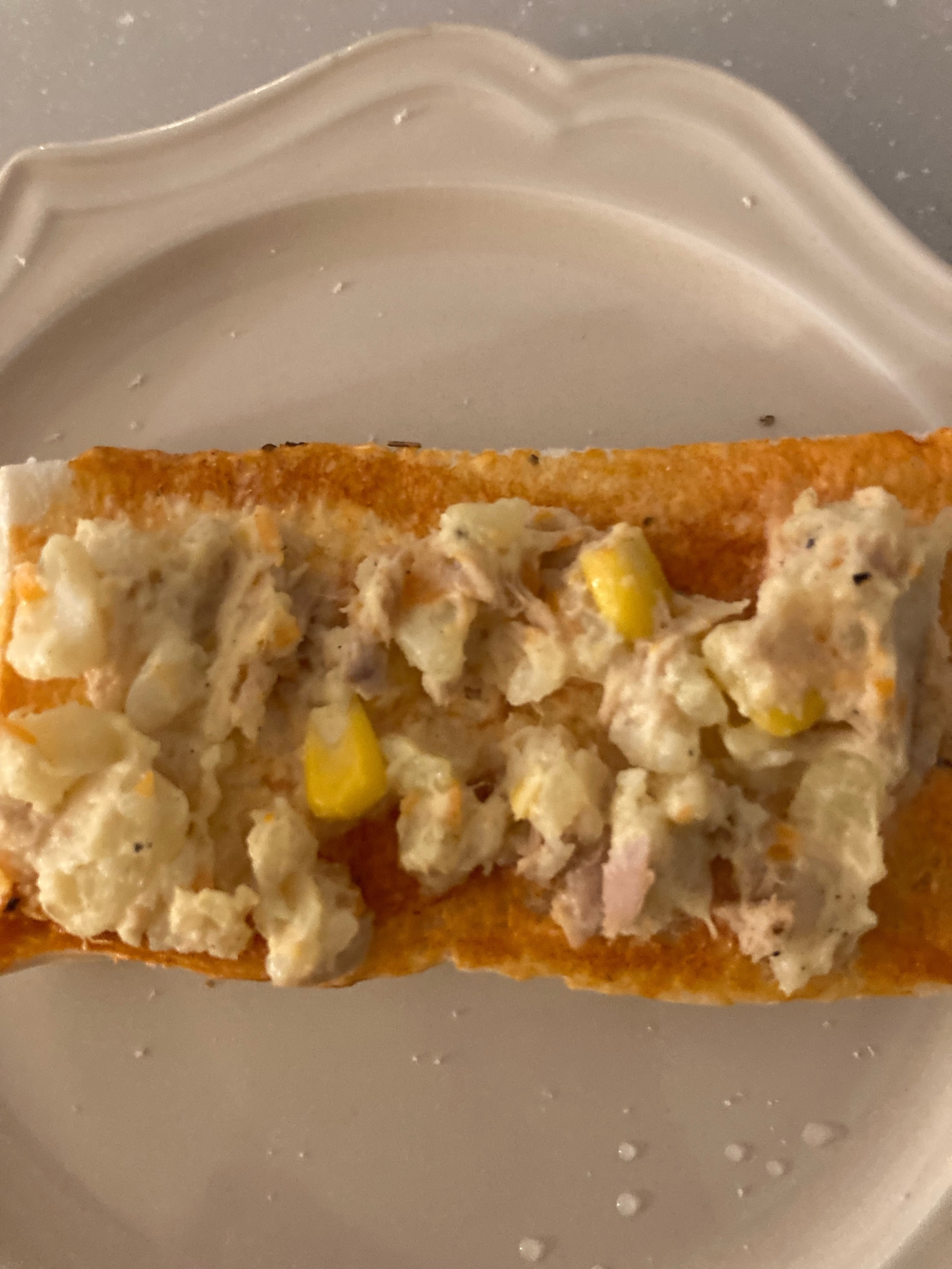 ツナとじゃがいものオープンサンド