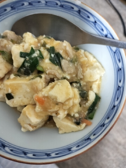 すき焼きのタレで作る麻婆豆腐