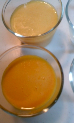 寒天と豆乳で作るかぼちゃプリン