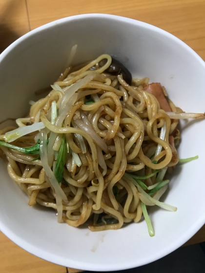 おつまみにも☆水菜の焼きそば