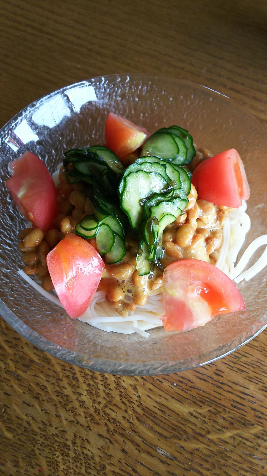 納豆 きゅうり トマトのそうめん レシピ 作り方 By 4045g 楽天レシピ 納豆 きゅうり トマトのそうめん レシピ 作り方 By 4045g 楽天レシピ