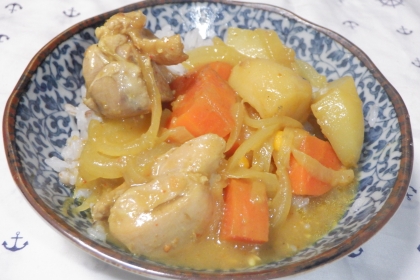 残り物も入れて☆チキンカレー