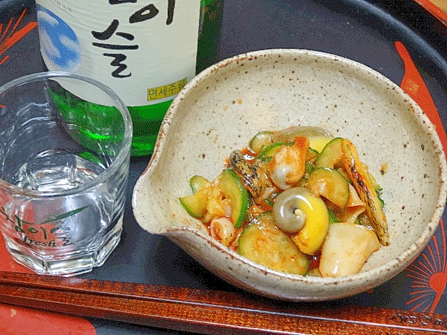 韓国料理☆　「ツブ貝のコチュジャン和え」