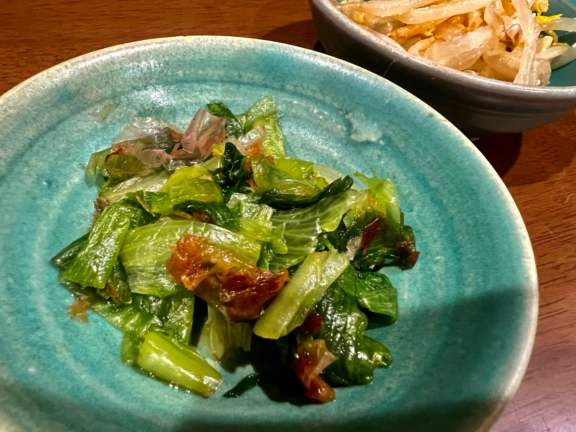 レンジで作るレタスのお浸し