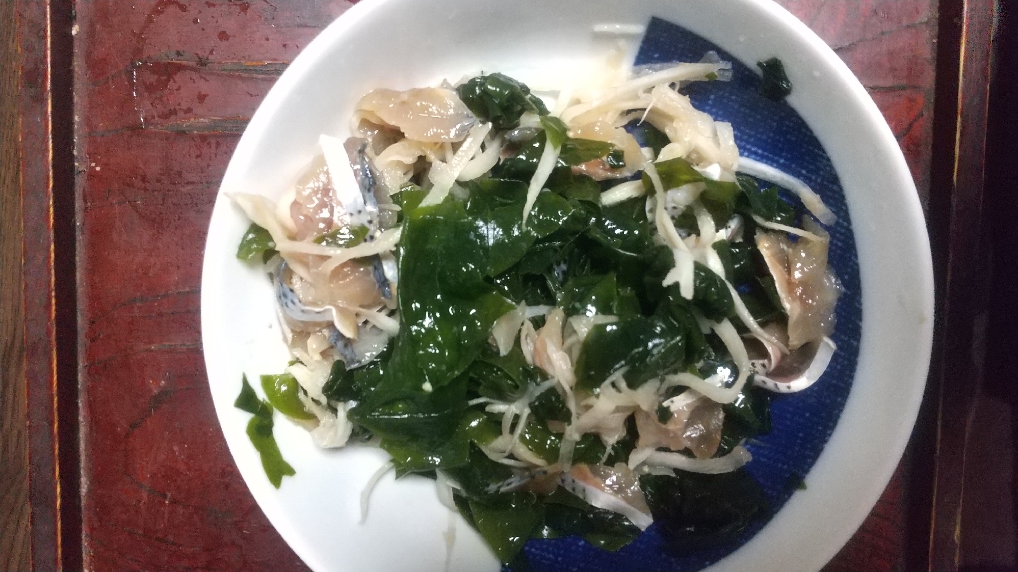 コノシロと若芽の酢の物