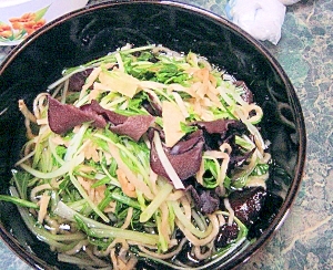 早煮え☆水菜と生姜のハリハリ