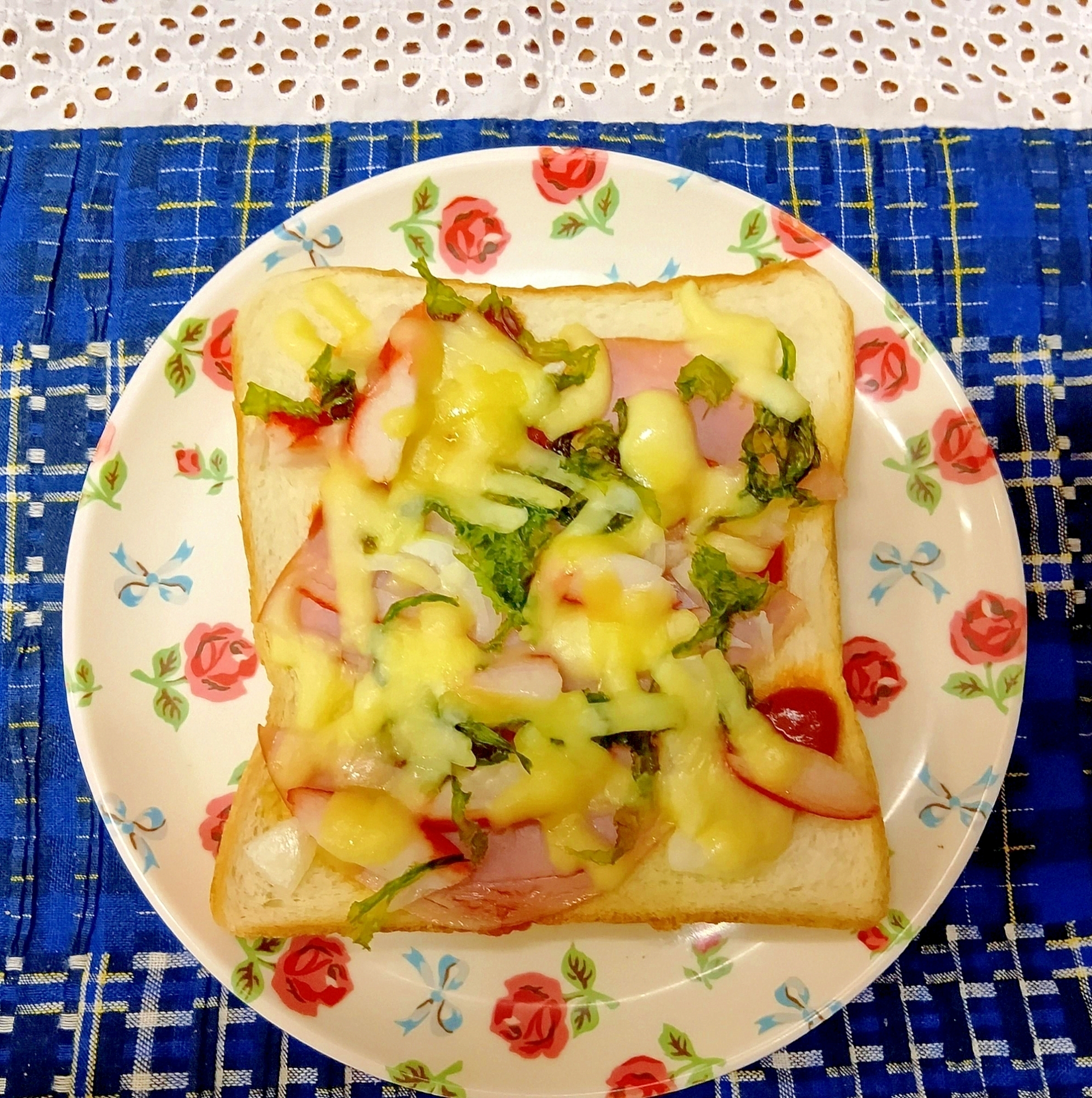 カニカマピザトーストその2