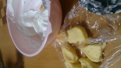 レンジでスポンジケーキ