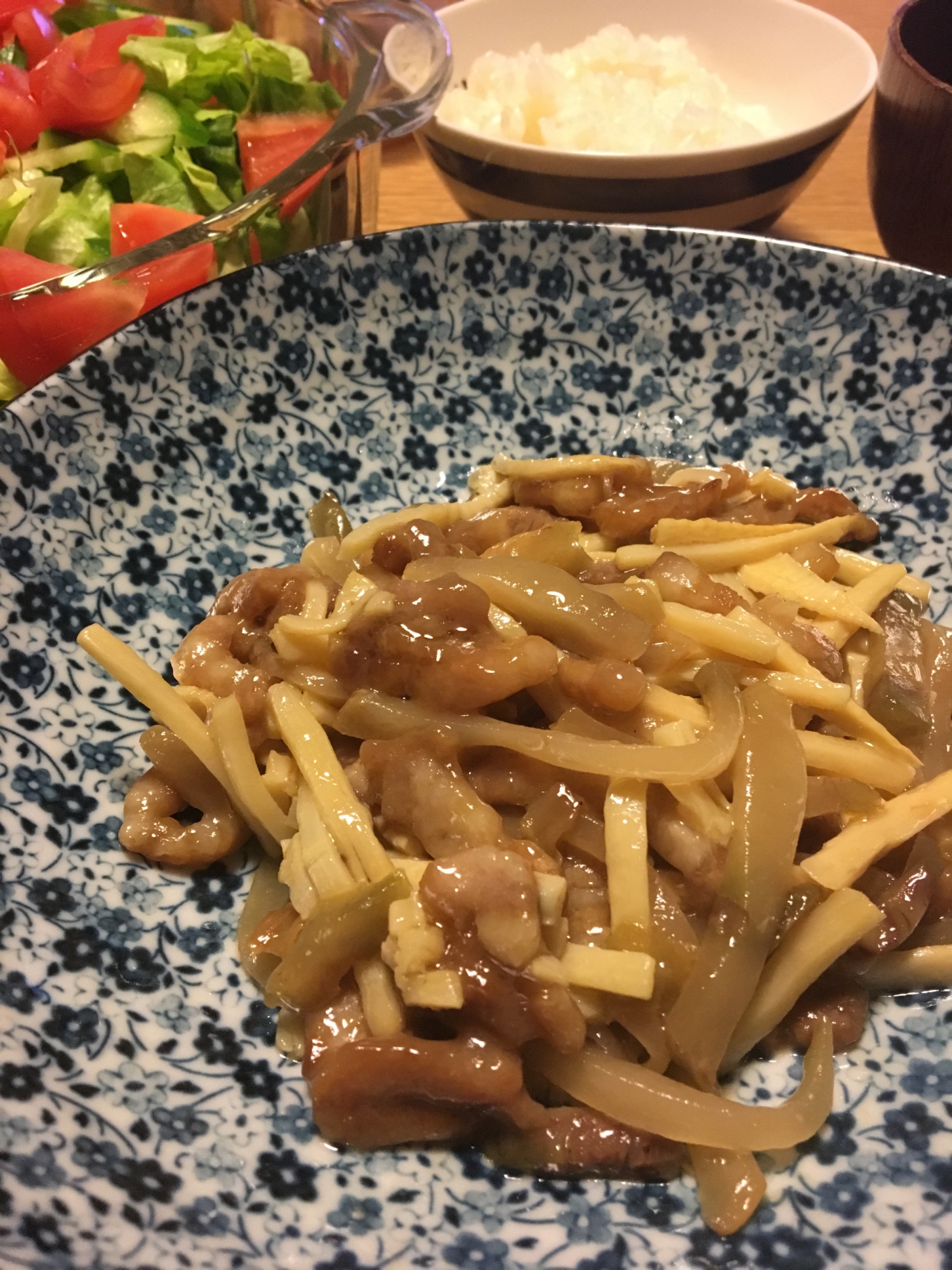 ザーサイと豚肉タケノコの炒め物