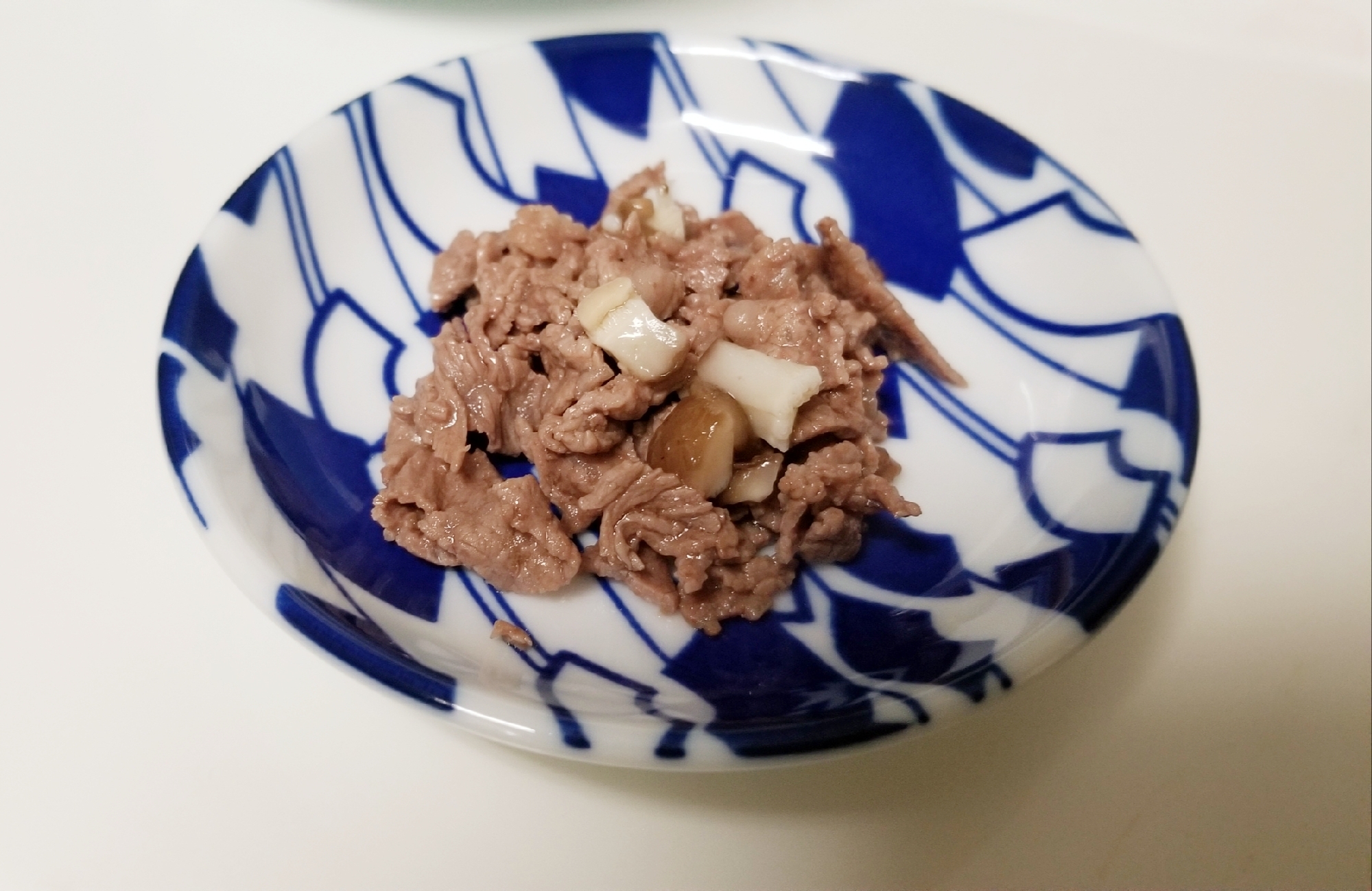 離乳食後期★椎茸と牛バラ肉の醤油砂糖de煮込み