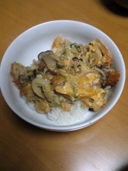 ヘルシーに♪きのこたっぷりのたまご丼☆